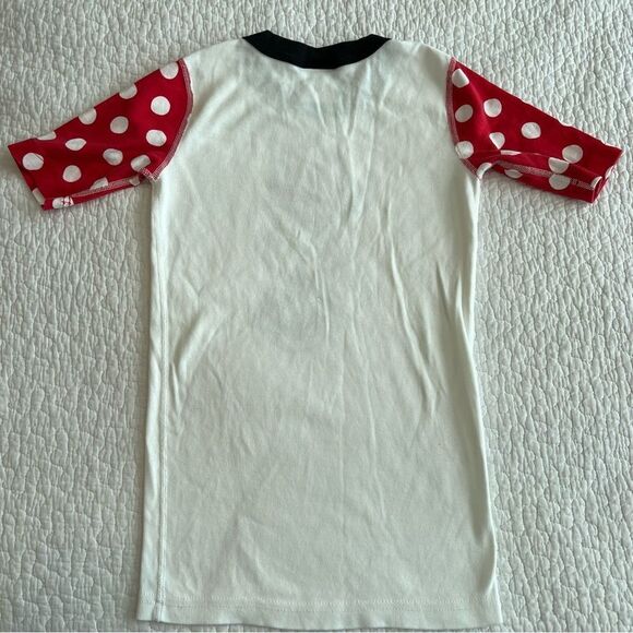 ✨ Hanna Andersson Minnie Mouse Pajamas Red Polka Dot Shorts 12 - Picture 6 of 7
